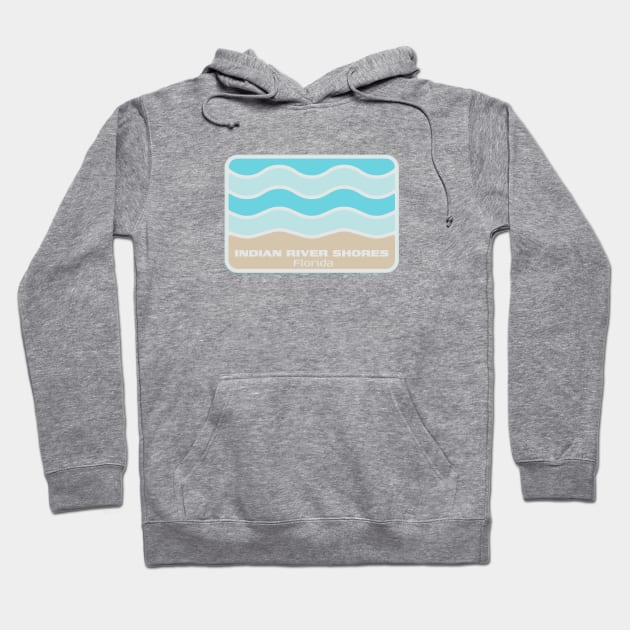 Indian River Shores Florida - Crashing Wave on an FL Sandy Beach Hoodie by Go With Tammy
